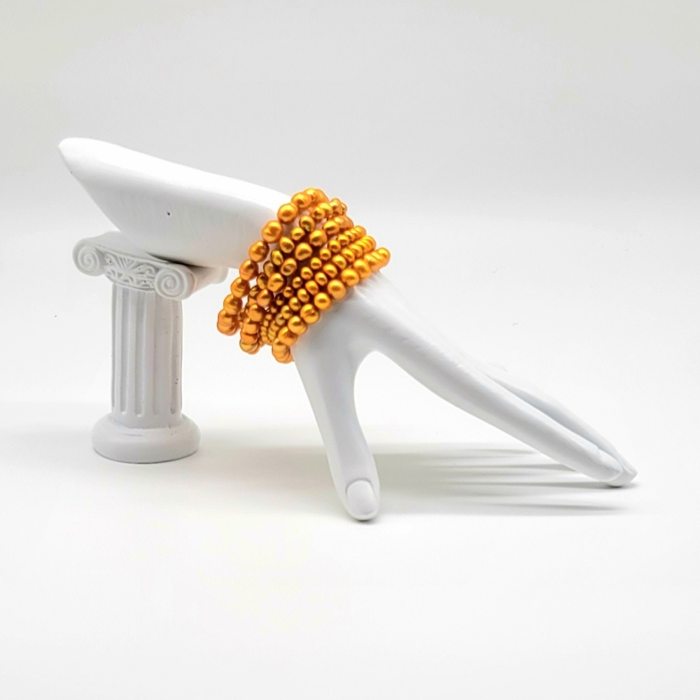 Honora Ringed Pearl Stretch Bracelets Stack Of 6 … - image 1